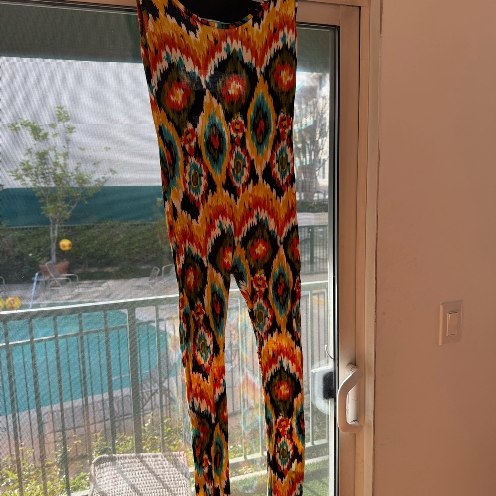 Colorful Patterned Women's Jumpsuit
